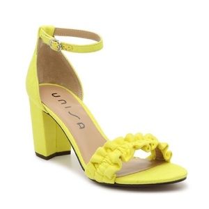 REPOSH Used Unisa Diara Ankle Tie Sandal in Sunshine Yellow